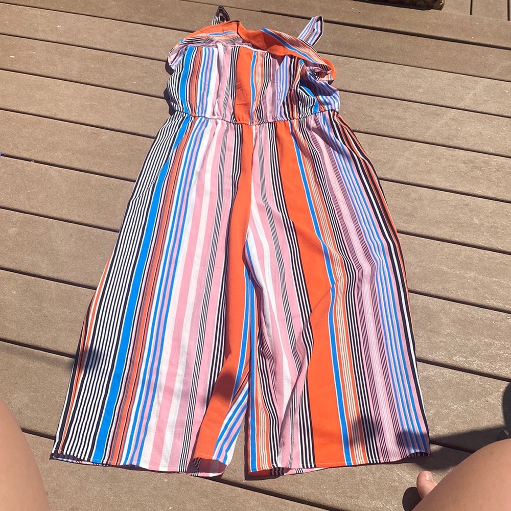 striped multicolor jumpsuit